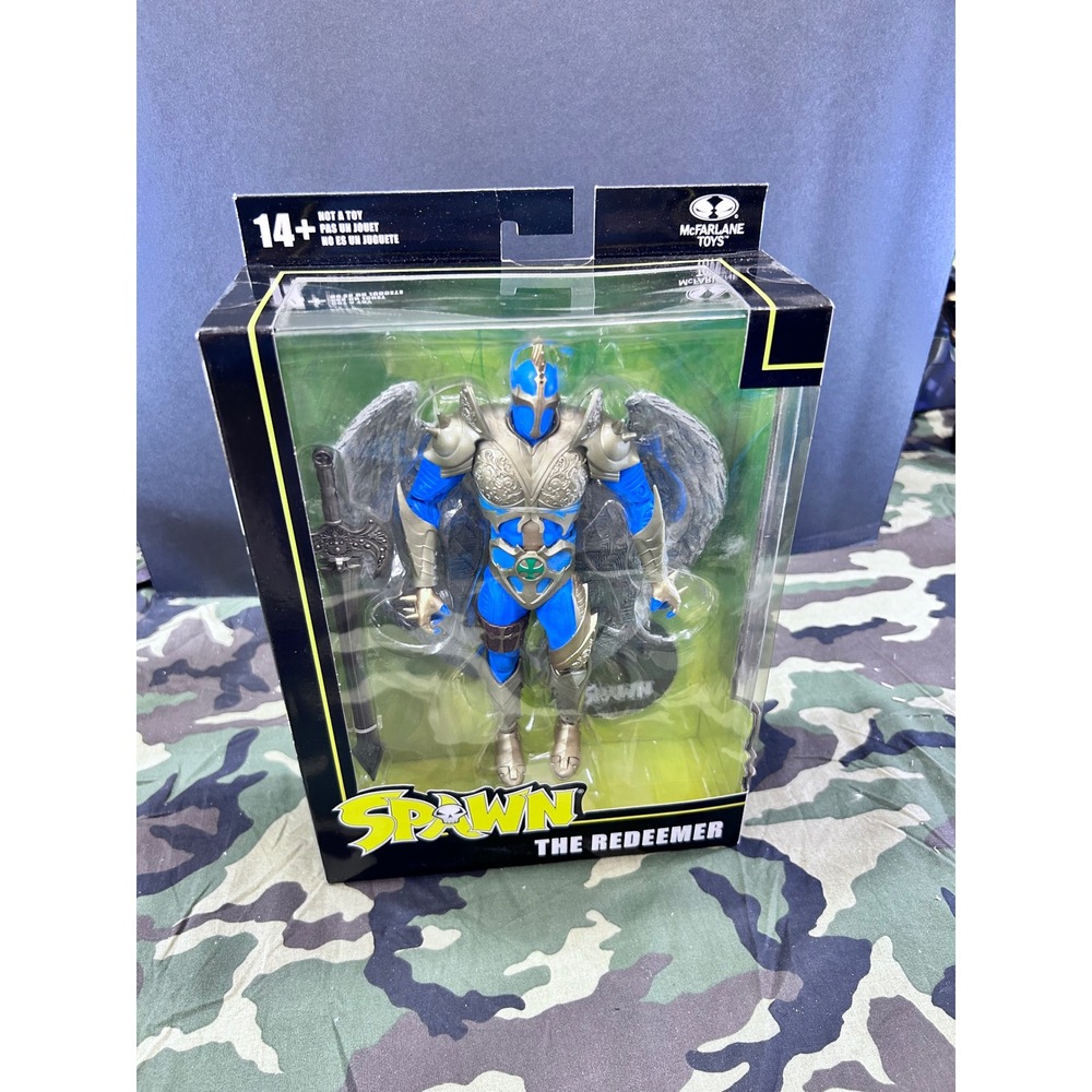 McFarlane Toys Spawn The Redeemer 7 Inch Action Figure Blue Gold Armor New